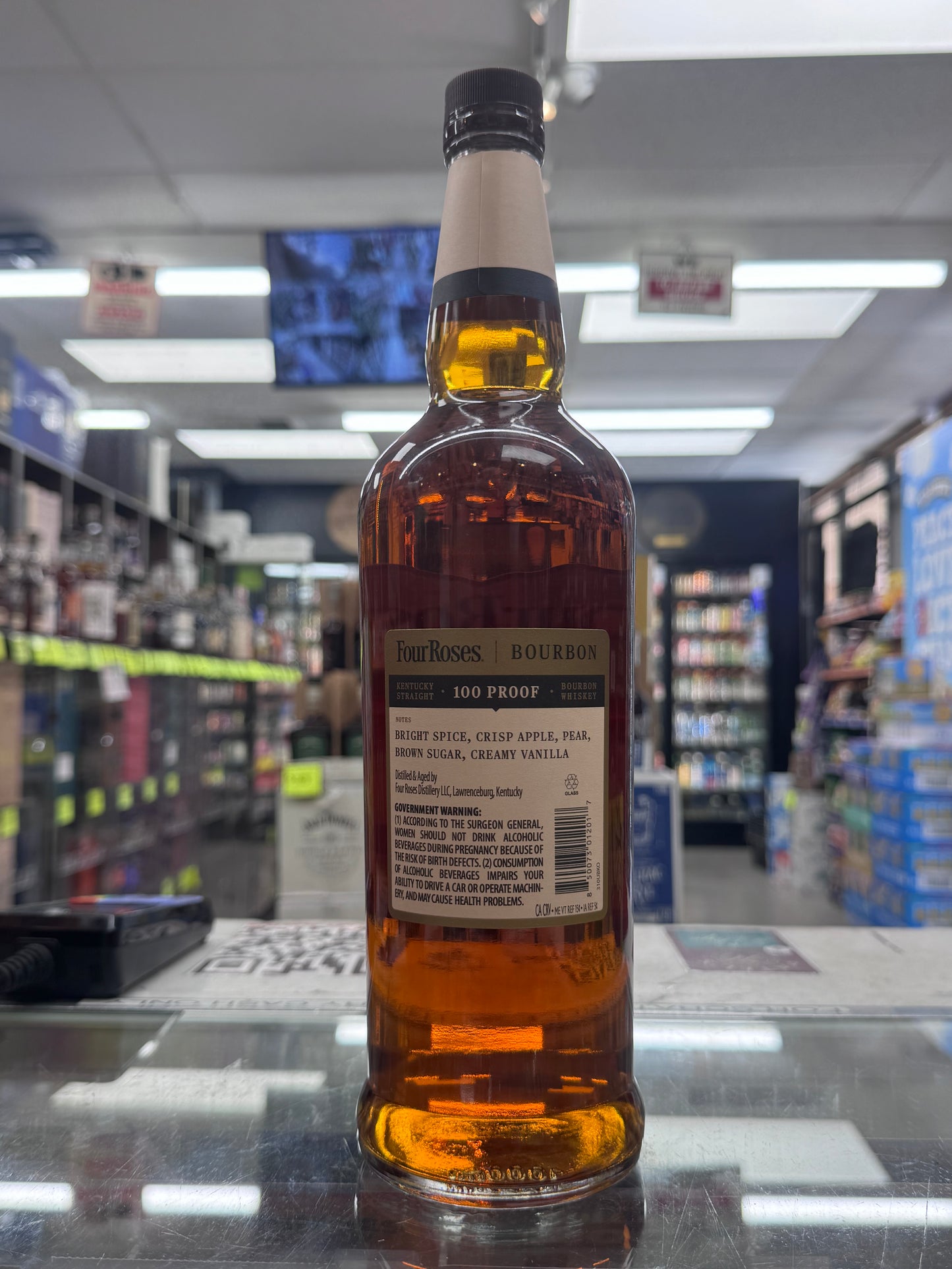 Four Roses Kentucky Straight Bourbon Whiskey 100 Proof 1 Liter