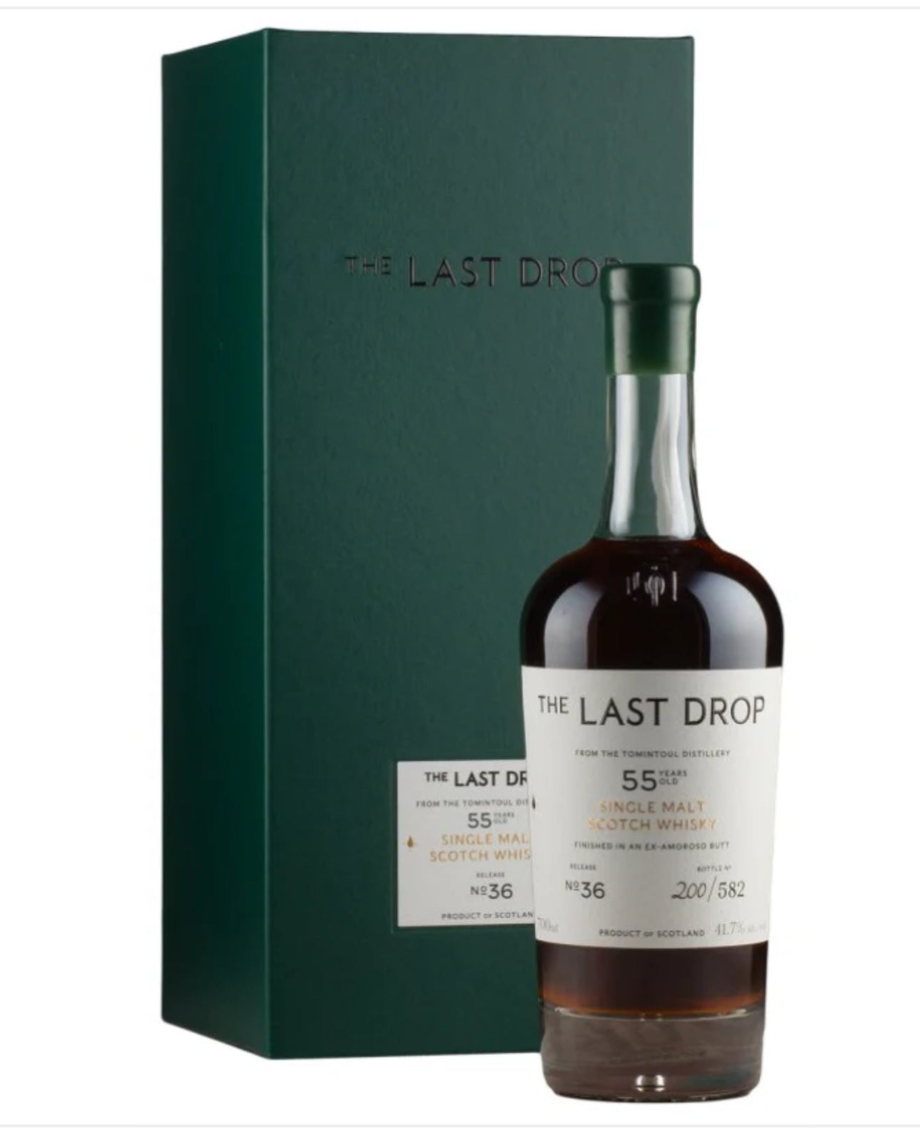 The Last Drop 55 Year Old Tomintoul Single Malt Scotch Whisky