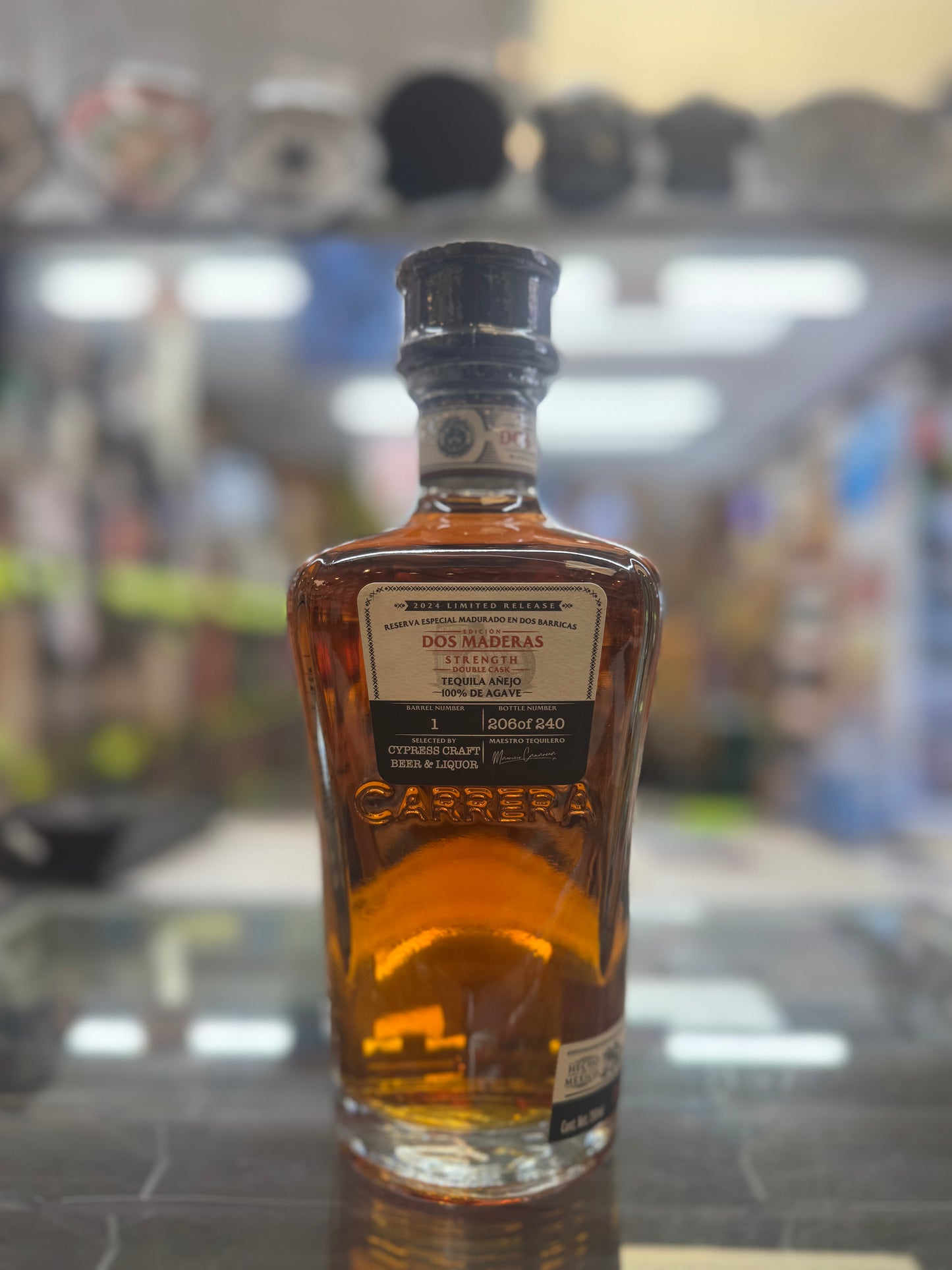 Carrera Anejo Tequila Barrel #1 Dos Maderas “Cypress Craft”