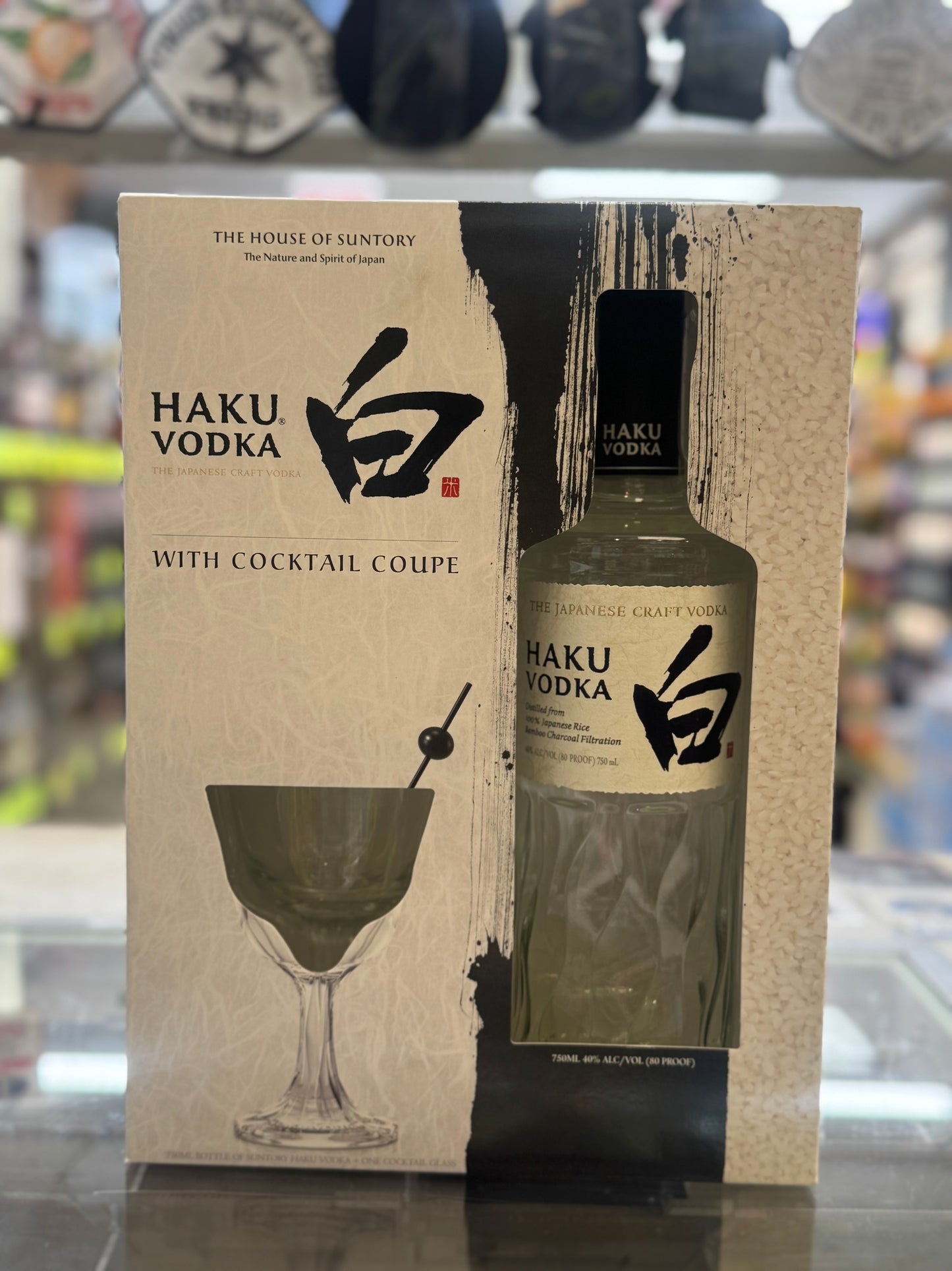 Suntory Haku Vodka w/ Martini Glass