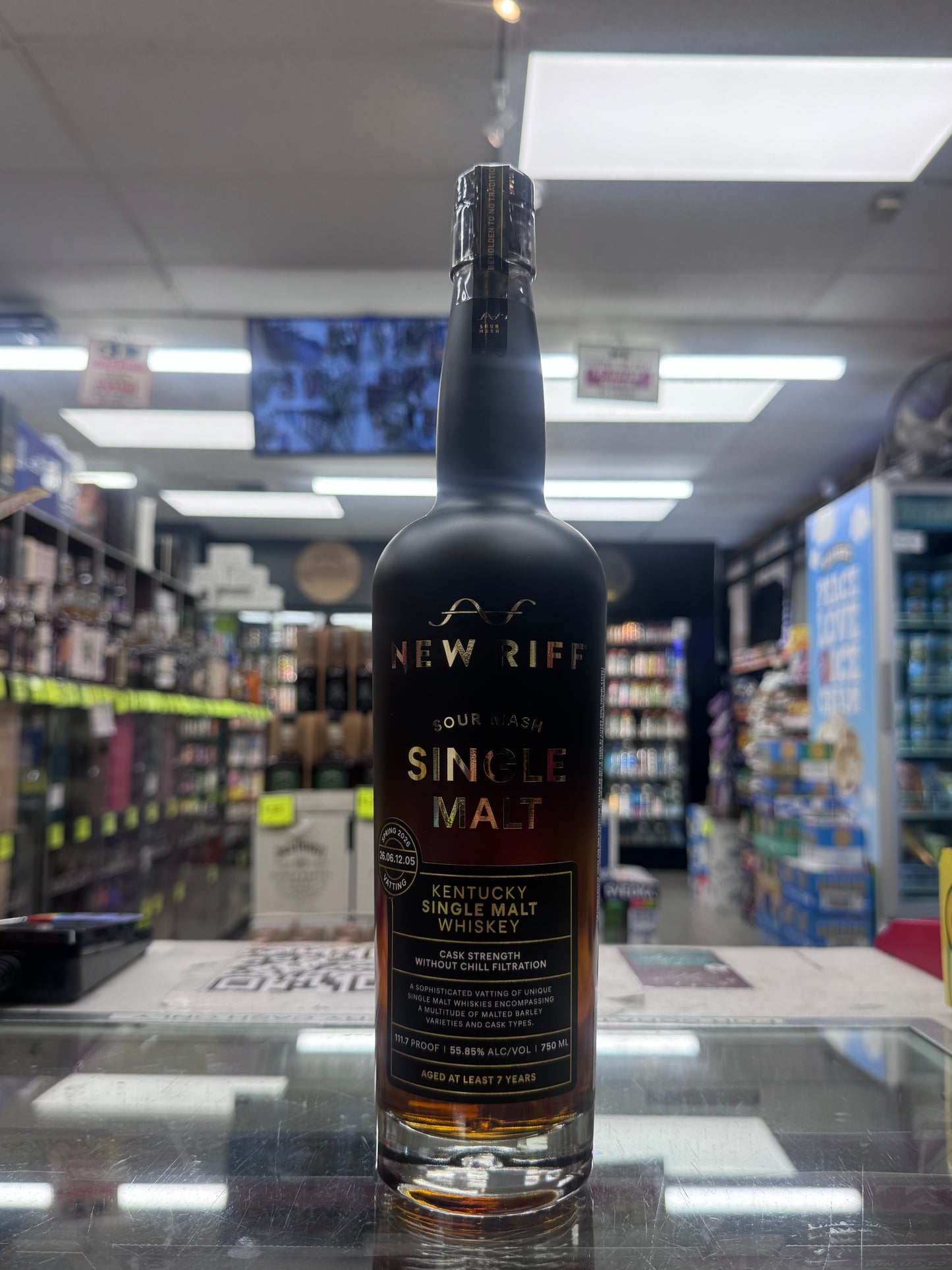 New Riff Sour Mash Kentucky Single Malt 111.7 Proof 750mL