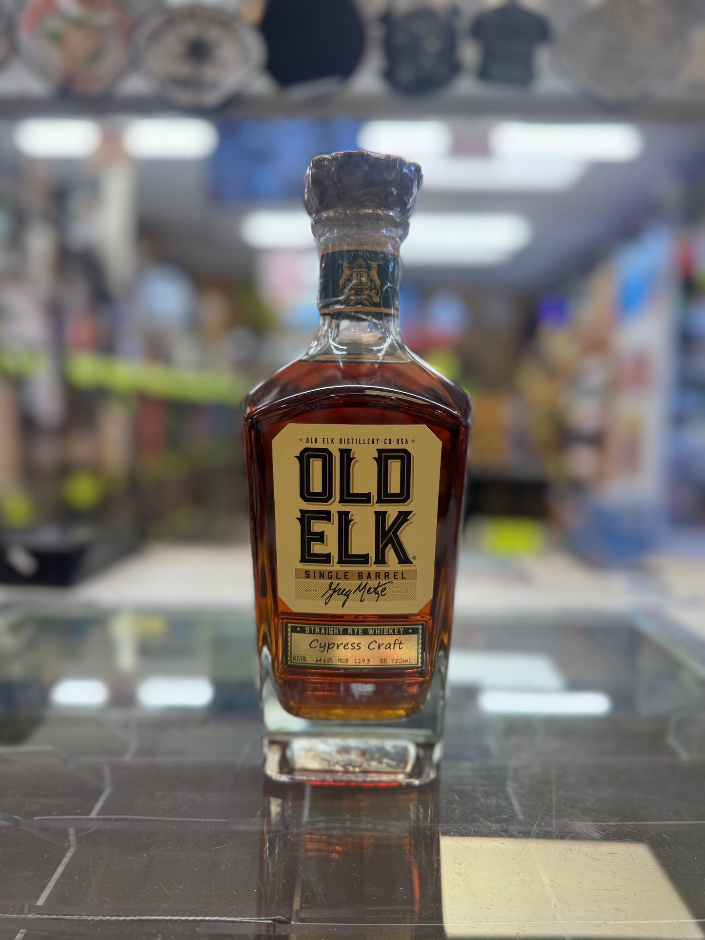 Old Elk 8 Year Single Barrel Straight Rye Whiskey “Cypress Craft”