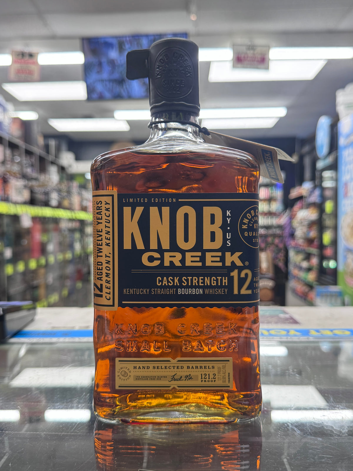 Knob Creek 12 Year Cask Strength Kentucky Straight Bourbon Whiskey Hand Selected Barrels