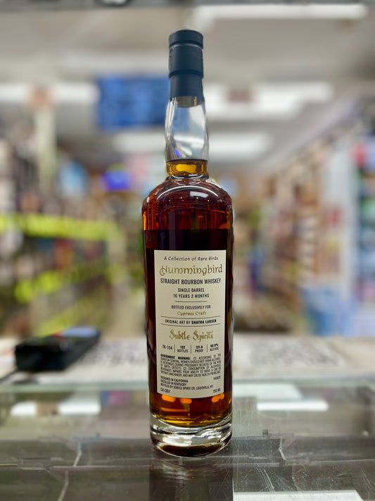 Subtle Spirits Hummingbird 16 Year 2 Month “Buff Turkey” 121.8 Proof