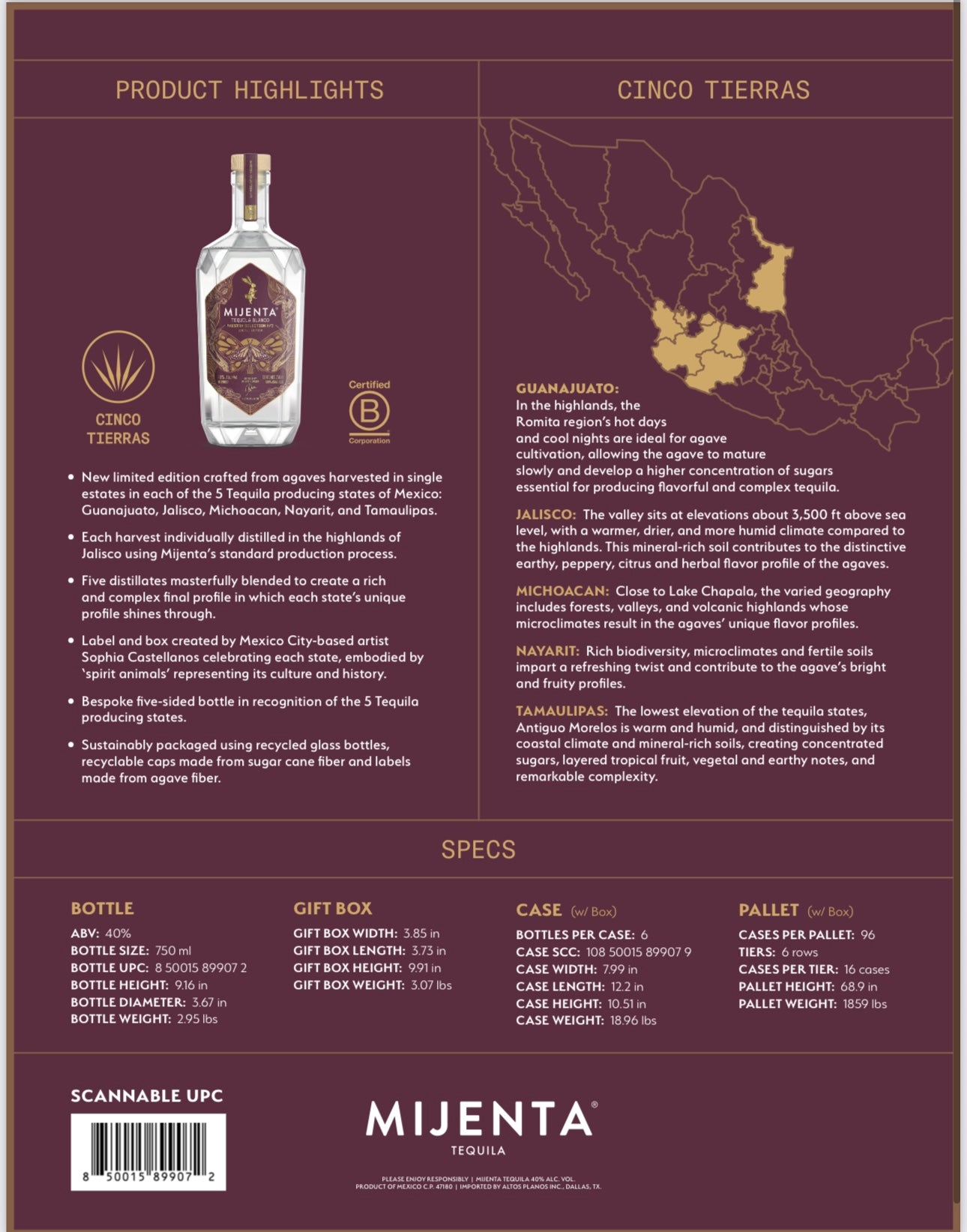 Mijenta Maestra Selection No. 2 Limited Edition Blanco Tequila Presale