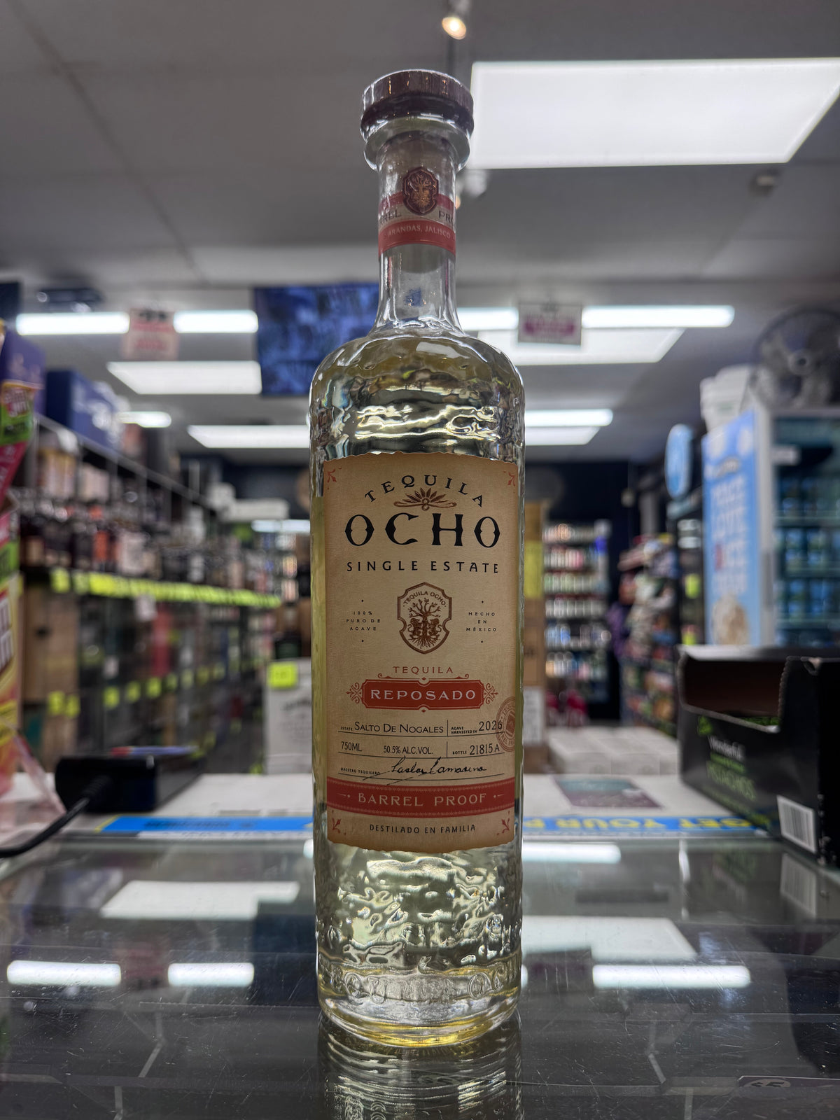 Tequila Ocho Single Estate Reposado Barrel Proof 750ml