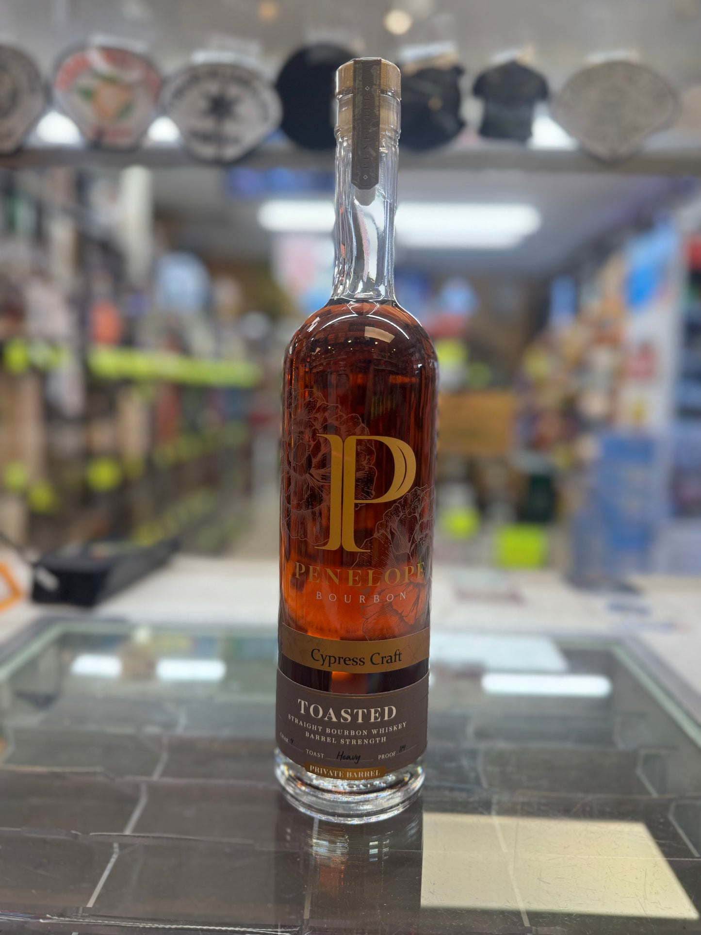 Penelope Single Barrel Toasted Bourbon 114 Proof “Cypress Craft”