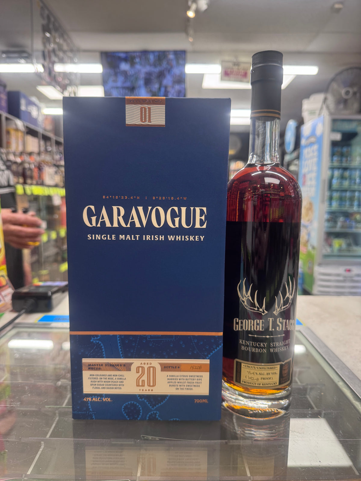 George T Stagg 142.8 Proof + Garavogue Irish Whiskey