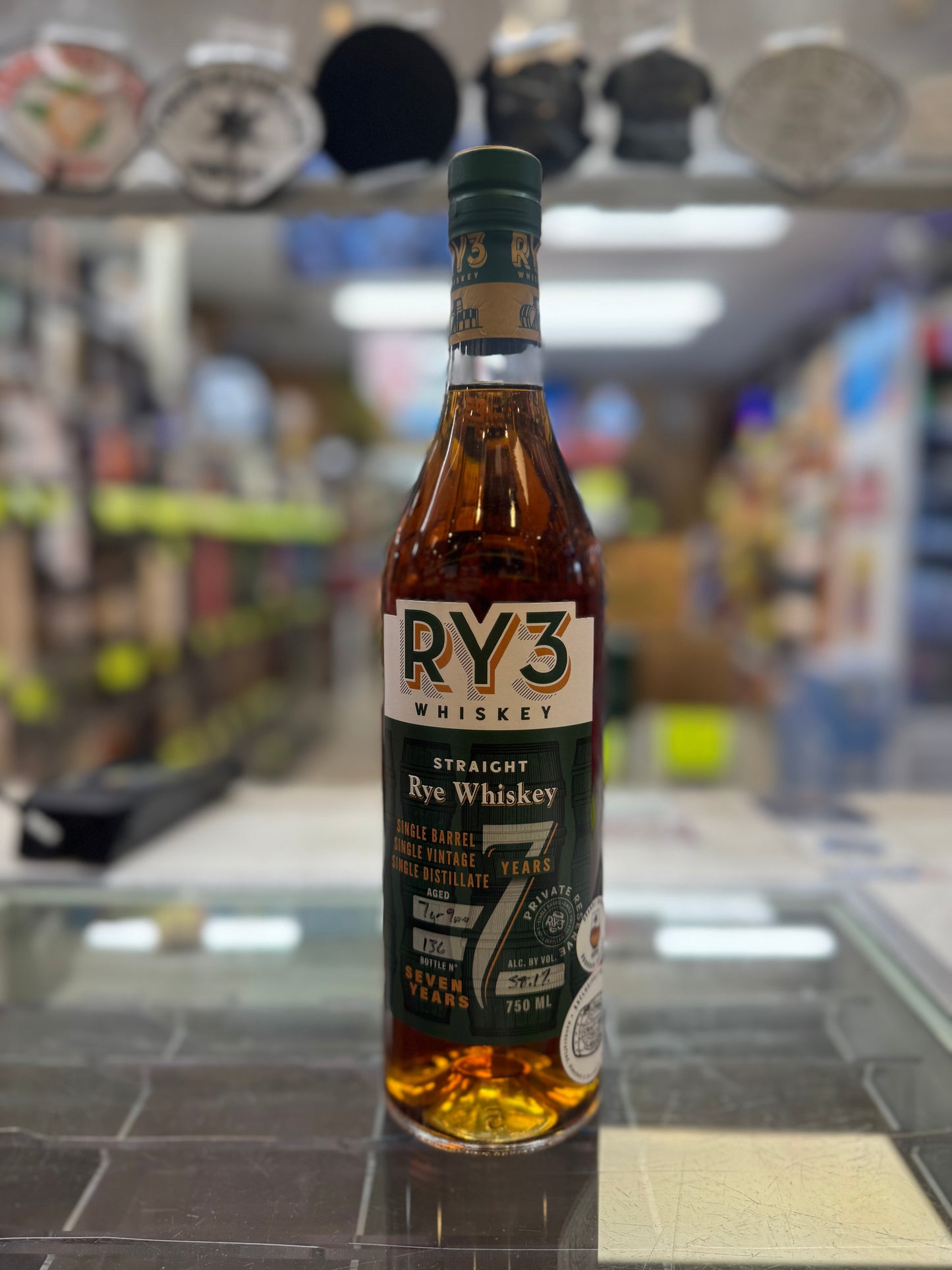 Ry3 Single Barrel Straight Rye Whiskey 7 Year 9 Month “OCBS” 116.34 Proof