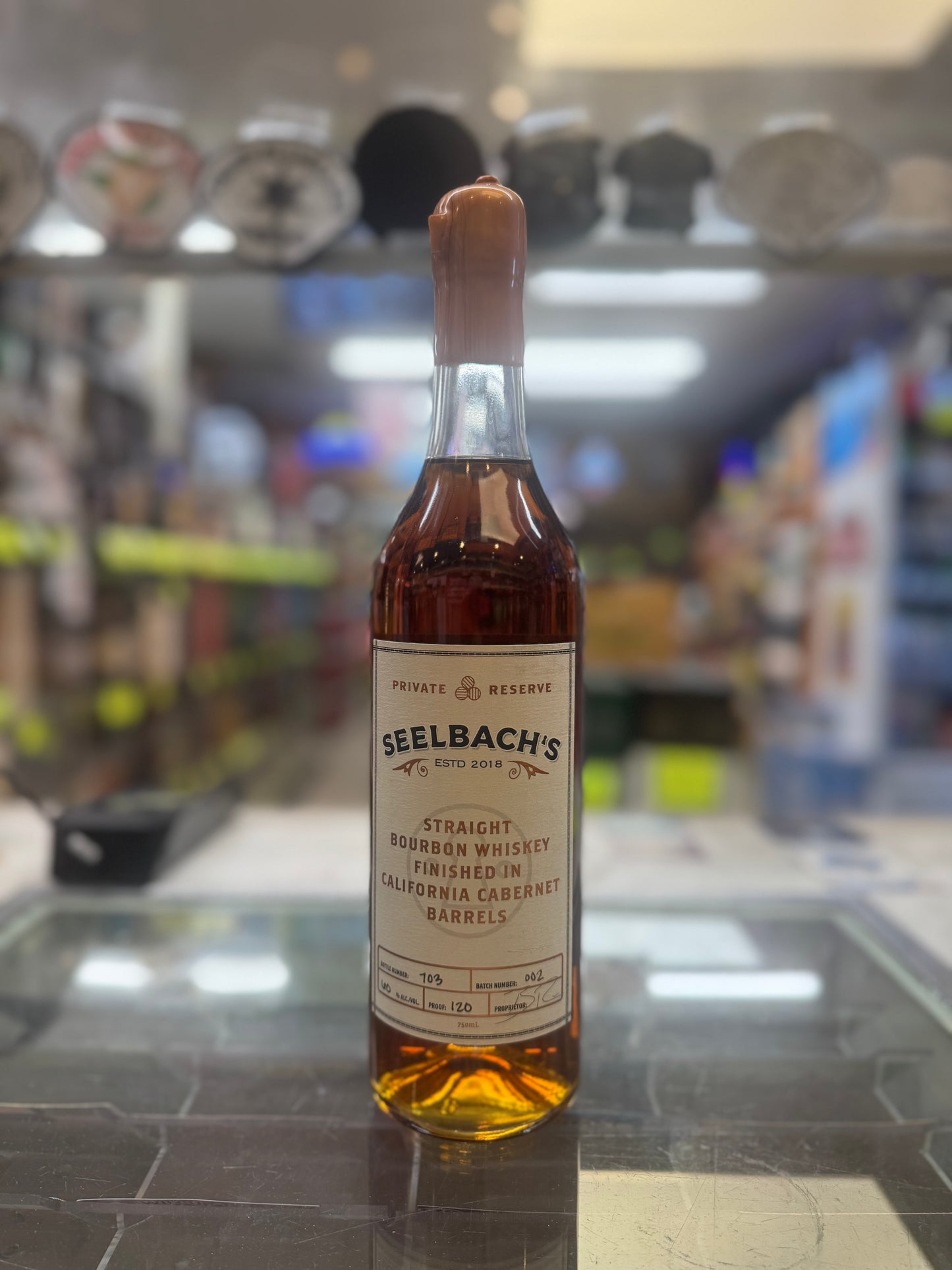 Seelbach’s Bourbon Finished in California Cabernet Barrels 120 Proof