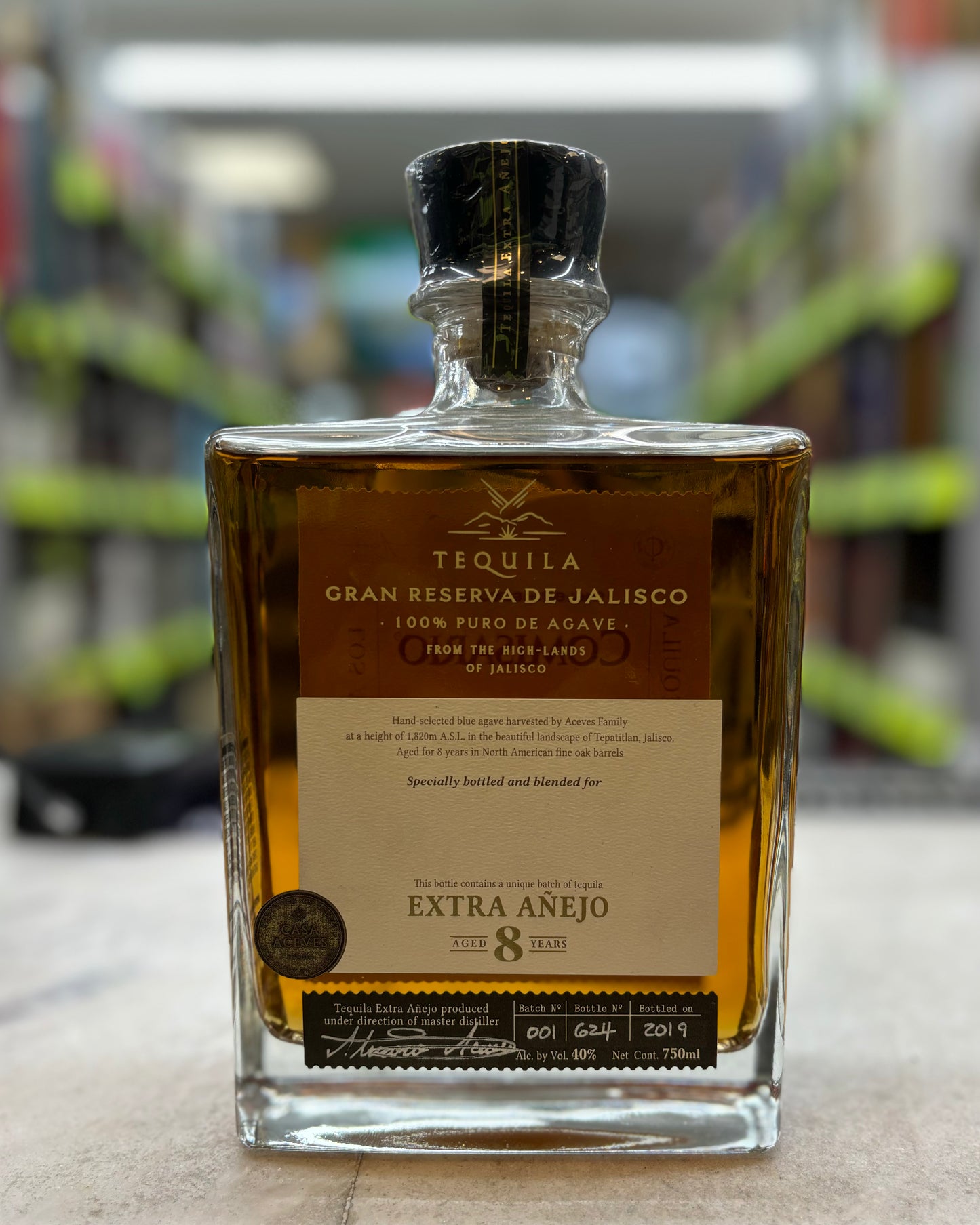 Tequila Gran Reserva De Jalisco Extra Anejo 8 years