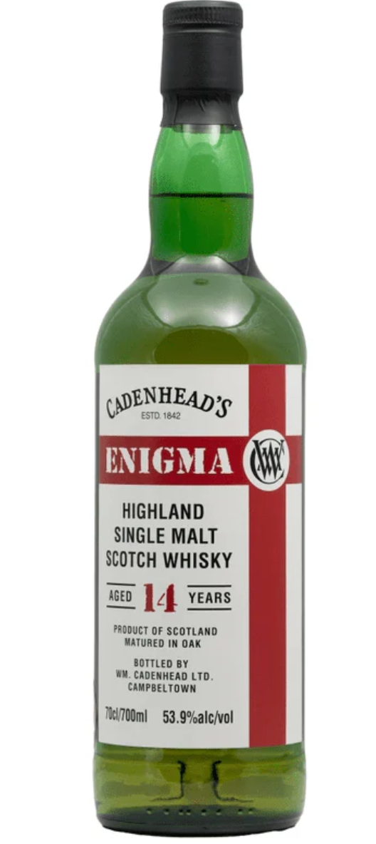Cadenhead's 'Enigma 2009 14 Year Old Peated Highland' Single Malt Scotch Whisky