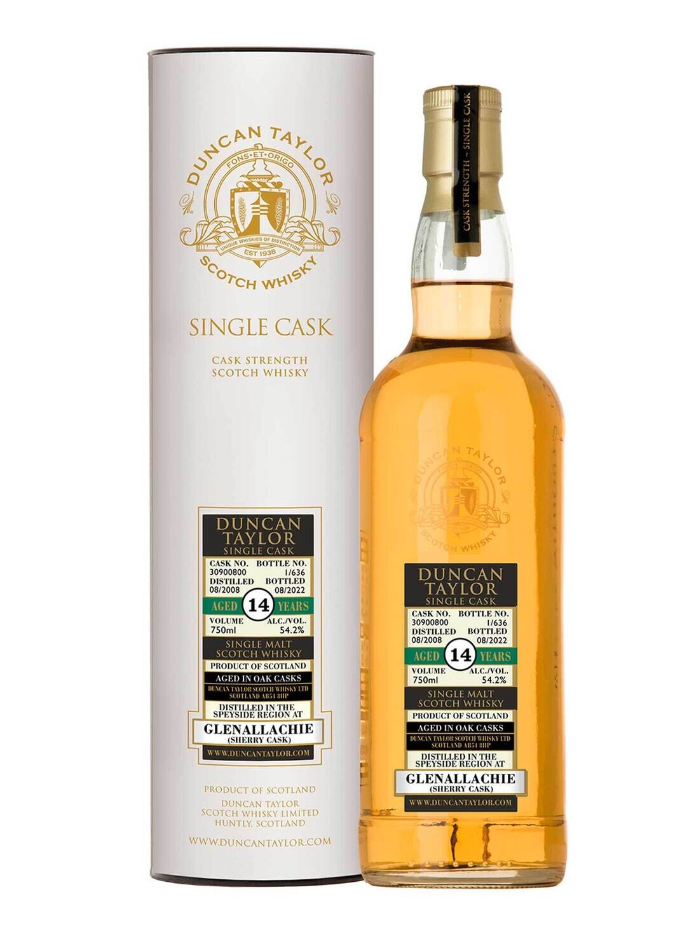 Duncan Taylor Glenallachie 2008 14 Year Old Sherry Cask