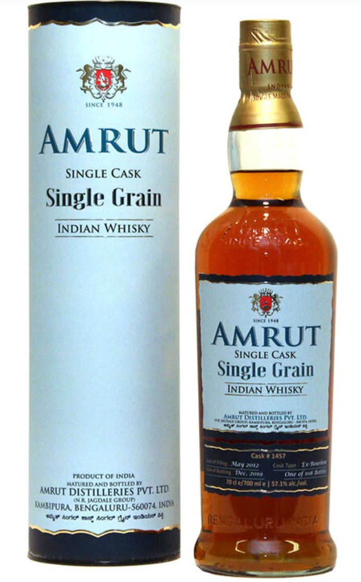 Amrut Single Cask Single Grain Indian Whisky
