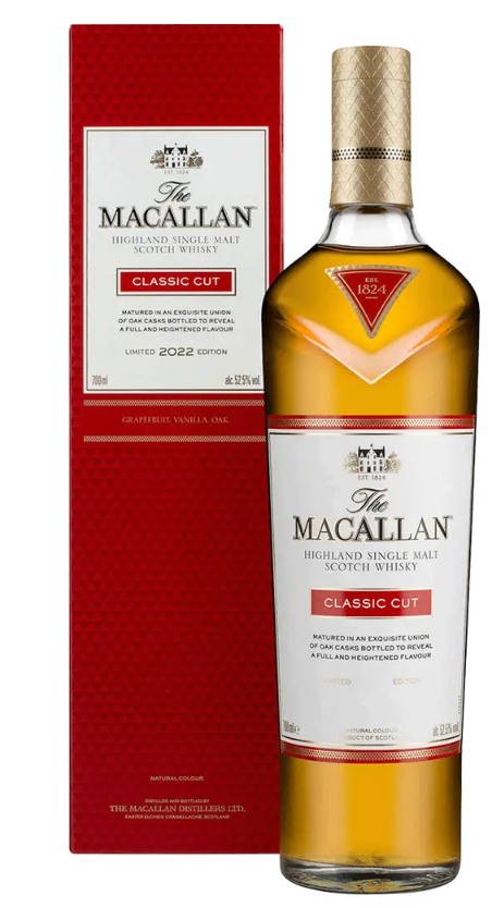 The Macallan highland single malt scotch whiskey classic cut Limited 2022 edition