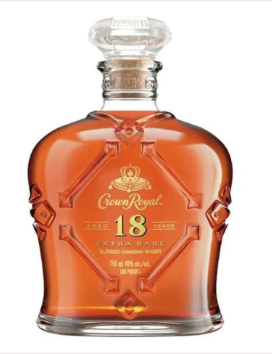 Crown Royal Aged 18 Years Extra Rare Blended Canadian Whisky