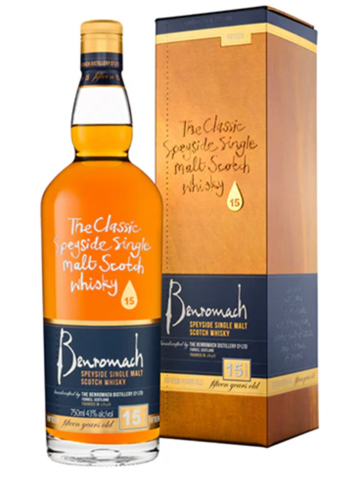 Benromach Speyside single malt scotch Whisky 15 years