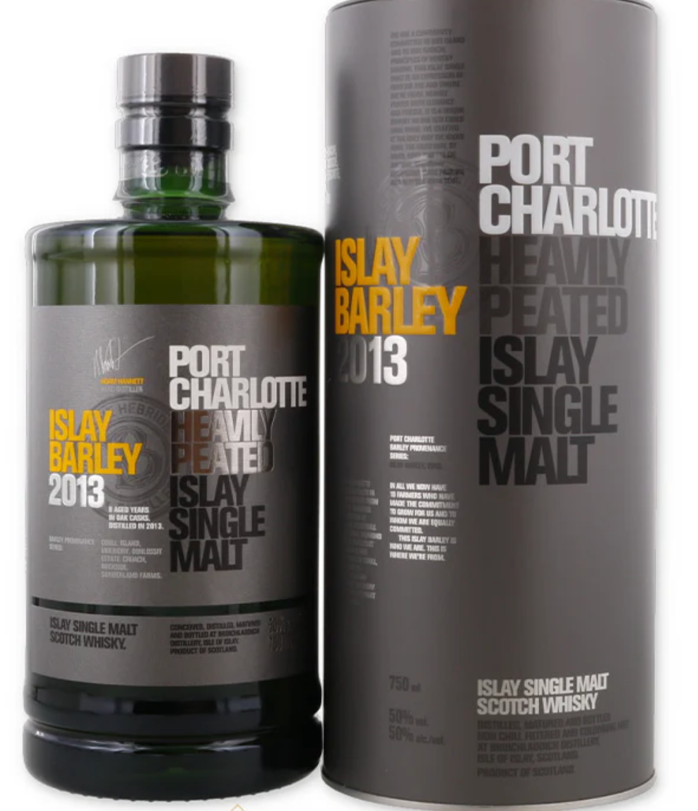 Bruichladdich Islay Barley 2013 Port Charlotte heavily peated islay single malt