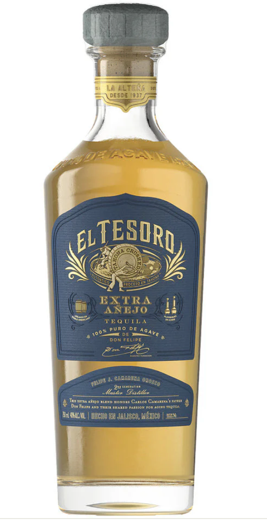 El Tesoro Extra Anejo Tequila 750 ml