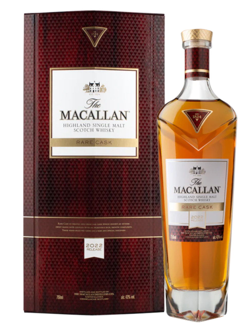 Macallan Highland Single Malt Scotch Whiskey Rare Cask 750ml