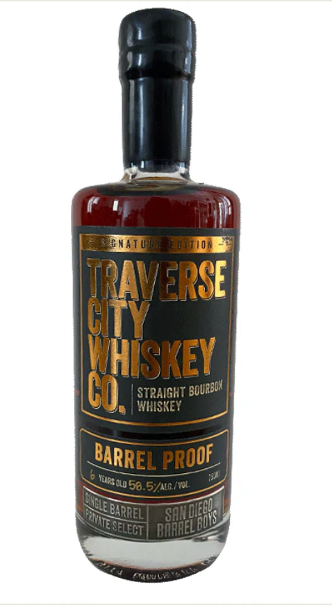 Traverse City Whiskey Co. Barrel Proof Straight Bourbon Whiskey 750mL