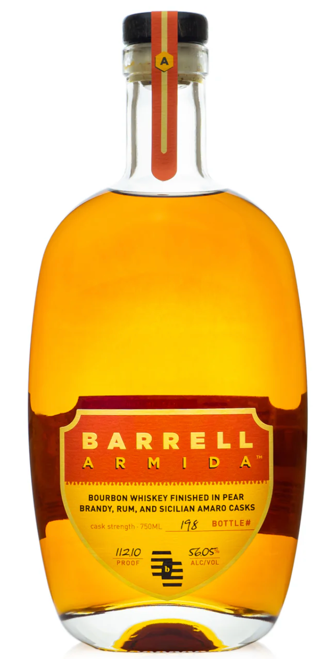 Barrell Armida Bourbon Whiskey finished in pear Brandy, rum, and Sicilian Amaro Casks 750 ml