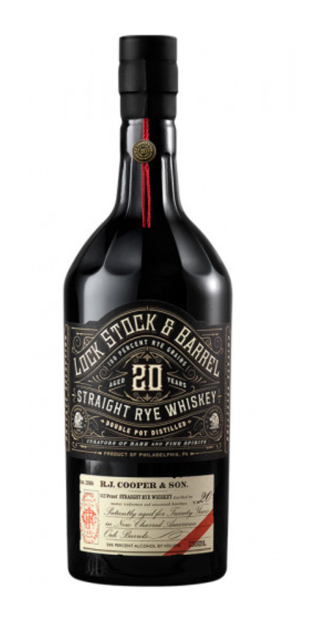 Lock Stock & Barrel Aged 20 Years Straight Rye Whiskey