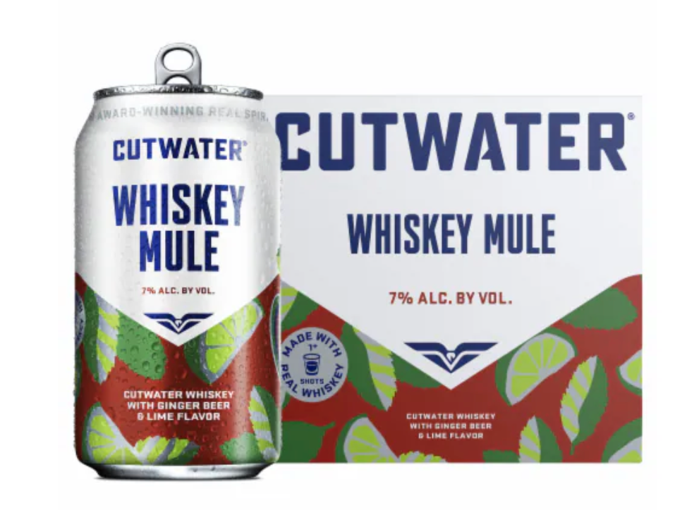 Cut Water Whiskey Mule 4 cans 12 FL OZ 355 ml