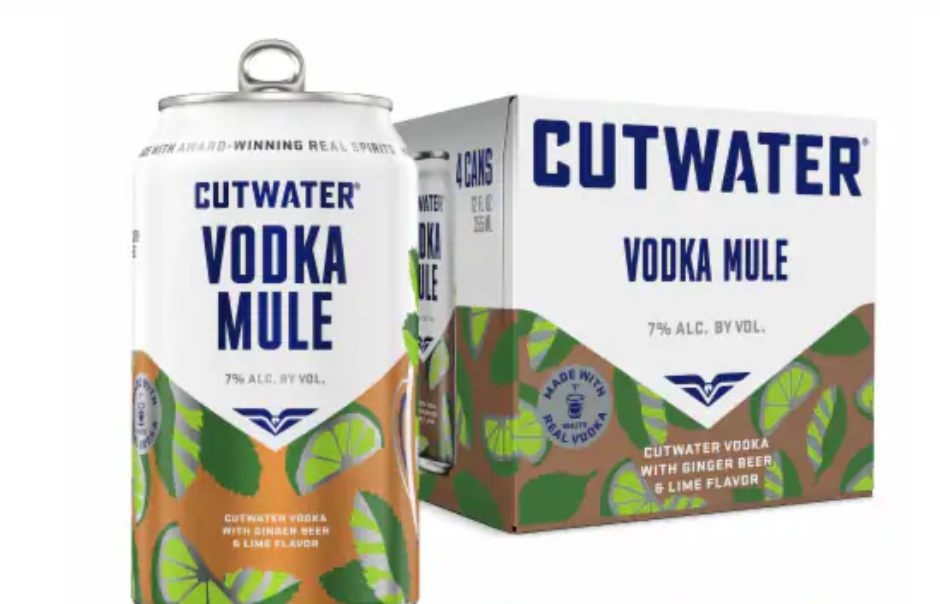 Cut Water Vodka Mule 4 Cans 12 FL OZ 355 ml