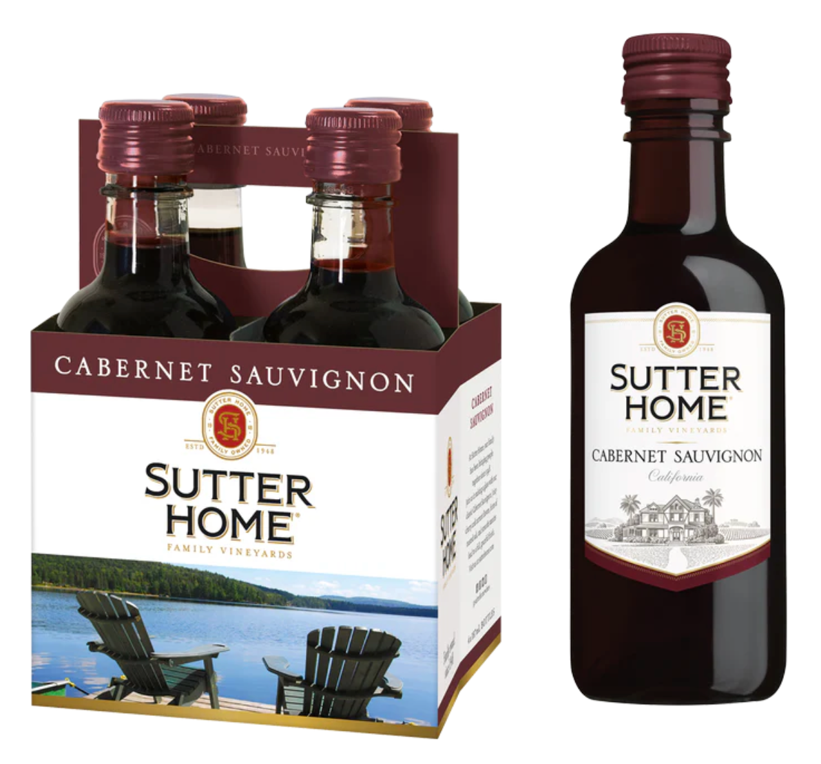 Sutter Home Cabernet Sauvignon 4pk 187ml