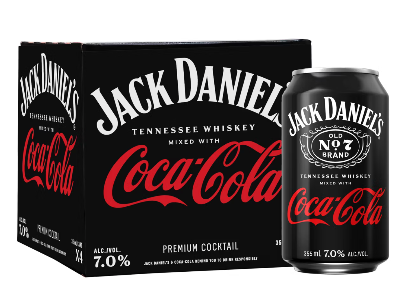 Jack Daniel's mixed with Coca- Cola