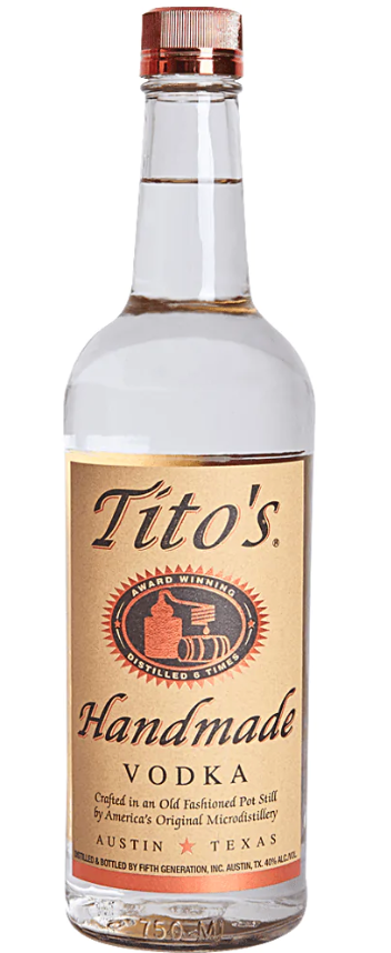 Tito's Handmade Vodka 750ml Bottle