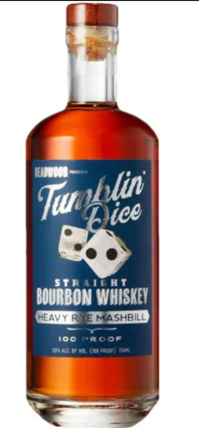 Tumblin' Dice Straight Bourbon Whiskey Heavy Rye Mashbill