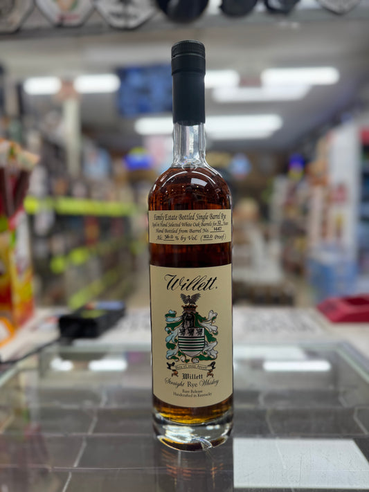 Willett Family Estate 12 Year Single Barrel Rye Whiskey “Mustache Maniacs” 112 Proof