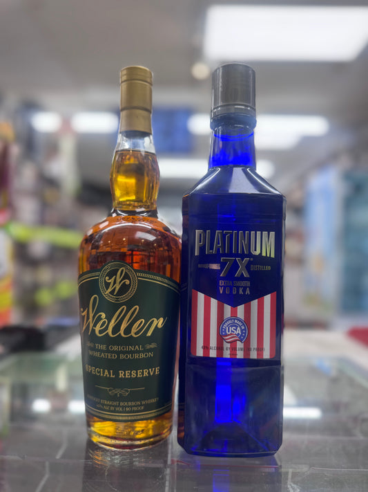 Weller Special Reserve + Platinum 7x Vodka