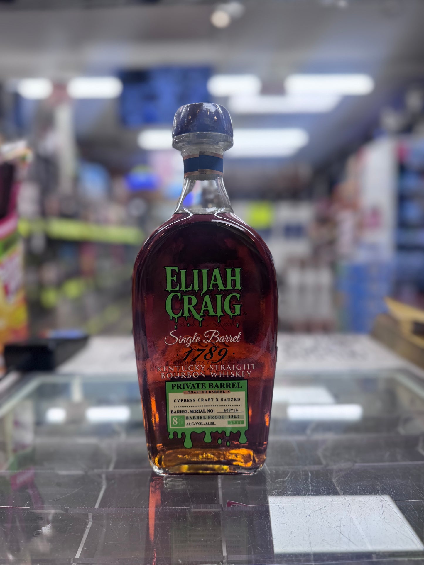 Elijah Craig Single Barrel Toasted Barrel Proof Bourbon (Cypress Craft x Get Sauzed) 122.5 Proof