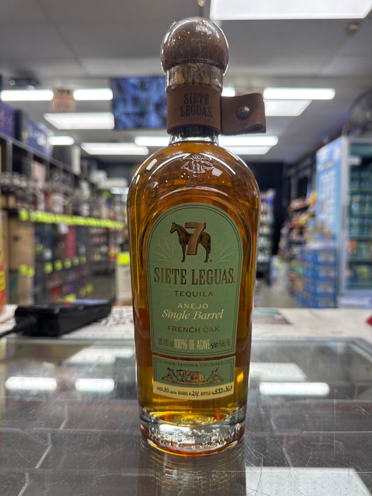 Siete Leguas Single Barrel Anejo Tequila (French Oak) “Cypress Craft” 80 Proof
