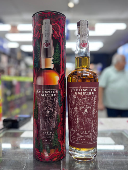 Redwood Empire Grizzly Beast Bourbon Whiskey Batch 5 750mL