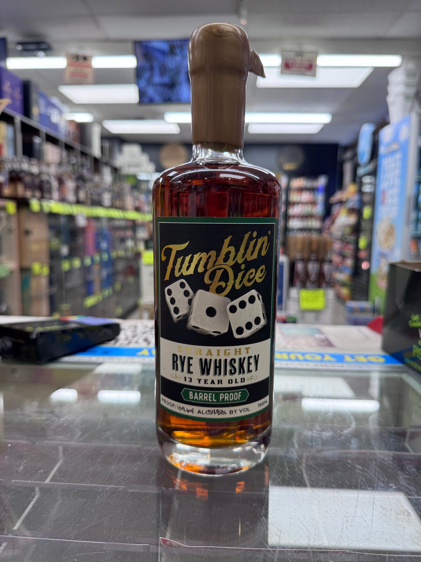 Tumblin' Dice Straight Rye Whiskey 13 Year Old Barrel Proof 700ml