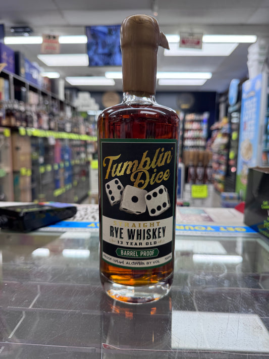 Tumblin' Dice Straight Rye Whiskey 13 Year Old Barrel Proof 700ml