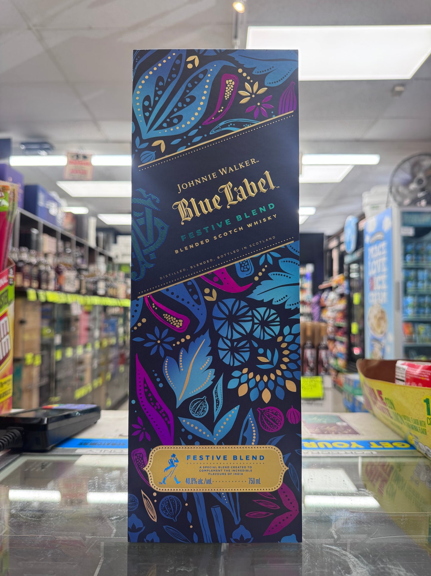 Johnnie Walker Blue Label Festive Blend Scotch Whisky 750mL