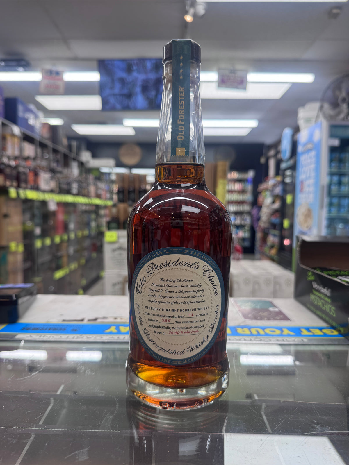 Old Forester President's Choice Kentucky Straight Bourbon Whisky Barrel #285 91 Months 112.8 Proof