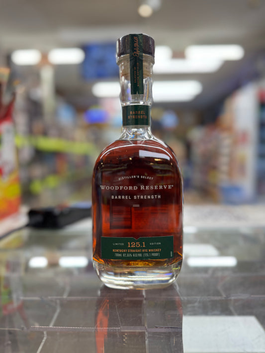 Woodford Reserve Barrel Strength Rye Whiskey 125.1 Proof
