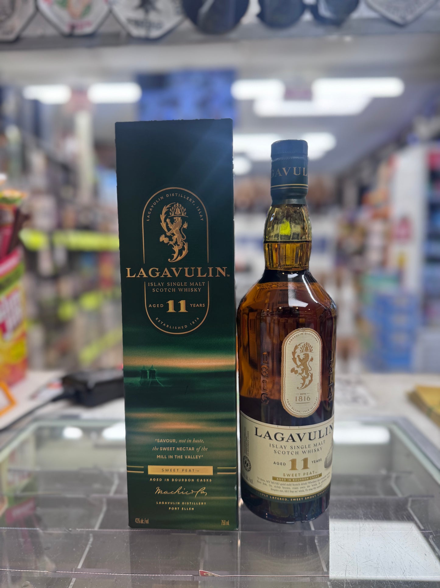 Lagavulin 11 Year Single Malt Scotch Sweet Peat
