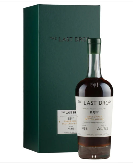 The Last Drop 55 Year Old Tomintoul Single Malt Scotch Whisky