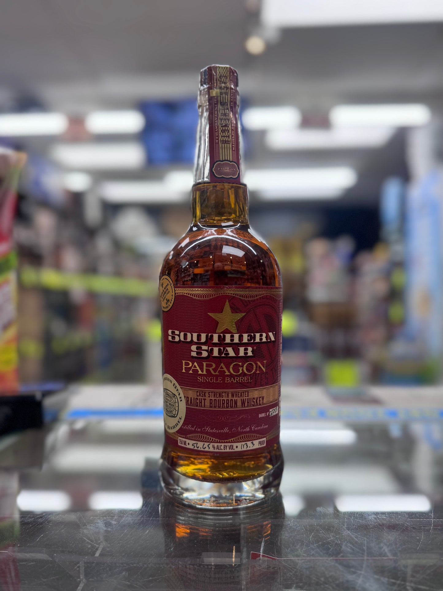 Southern Star Paragon Single Barrel Cask Strength Wheated Straight Bourbon Whiskey 113.3 Proof 750mL