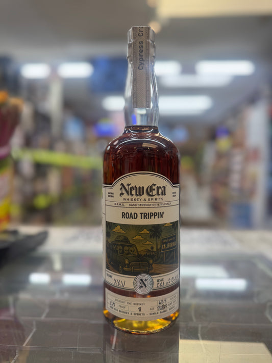 New Era 8 Year Single Barrel Rye Whiskey “Road Trippin” 125 Proof