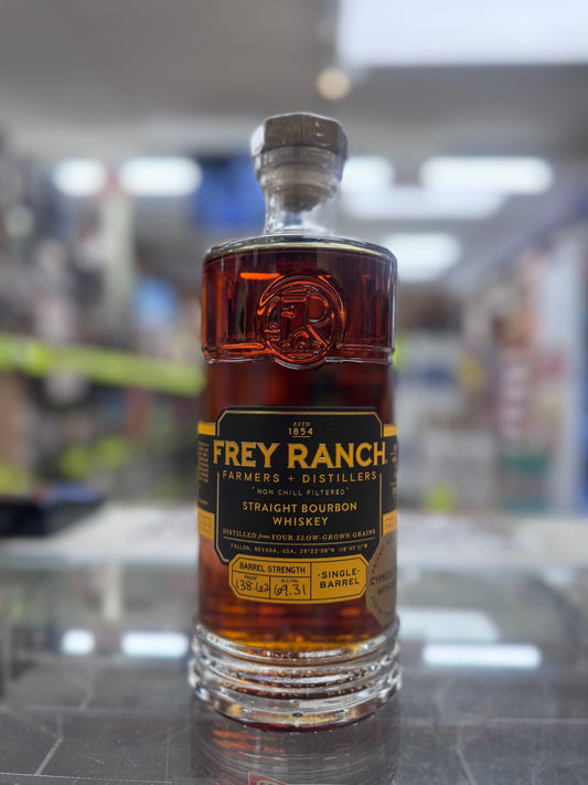 Frey Ranch Single Barrel Bourbon Whiskey 138.62 Proof “Cypress Craft w/ OCBS”