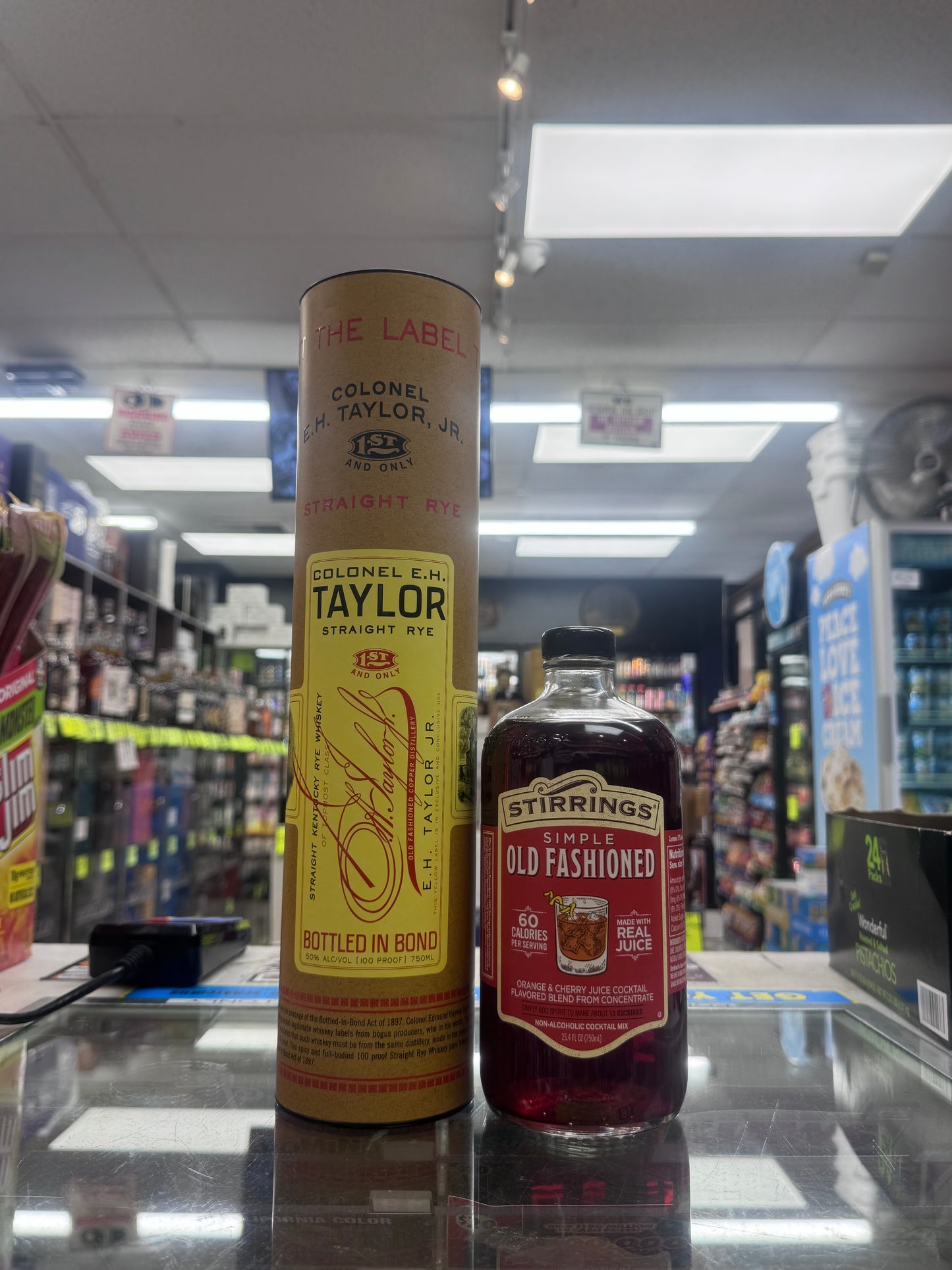 EH Taylor Straight Rye + Stirrings Old Fashioned Mix