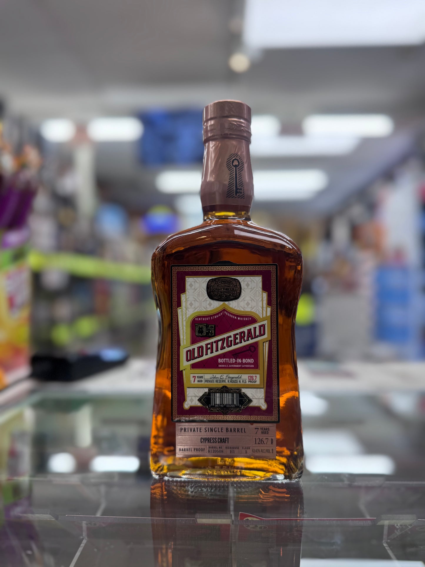Larceny Single Barrel Barrel Proof 126.7 Proof “Old Fitz 7 Year”